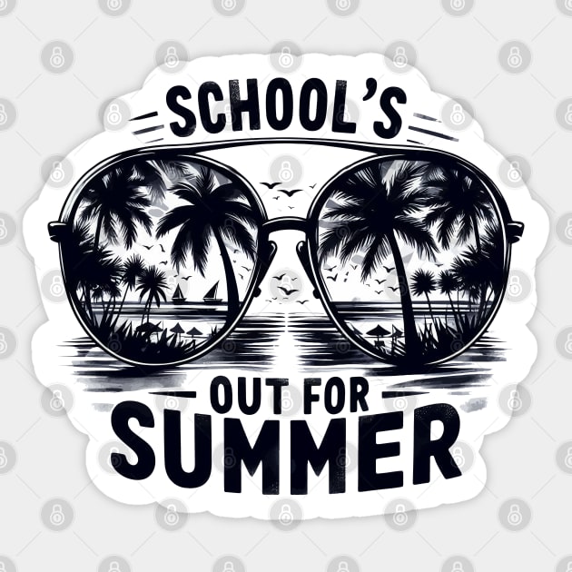 Schools Out For Summer Last Day Of School Sticker by TomFrontierArt